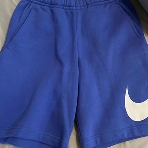 Nike Mens. Cotton Shorts Blue and Orange